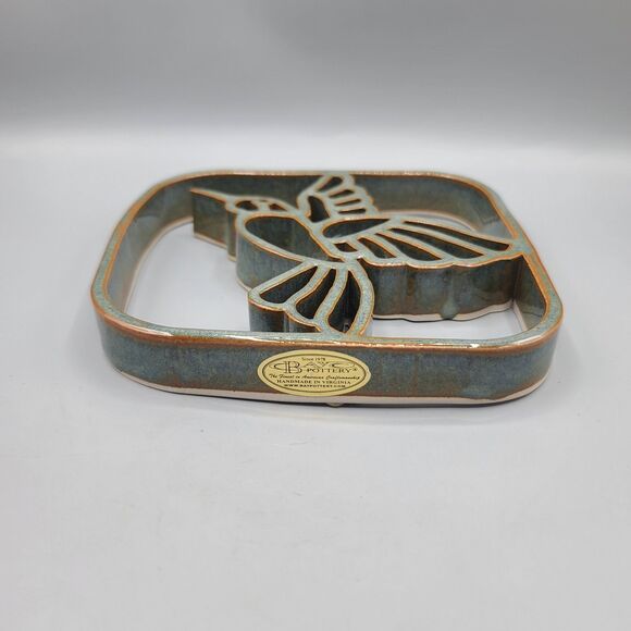 Bay Pottery Hummingbird Trivet Wall Hanging Table Decor Stoneware Pottery - Picture 2 of 11